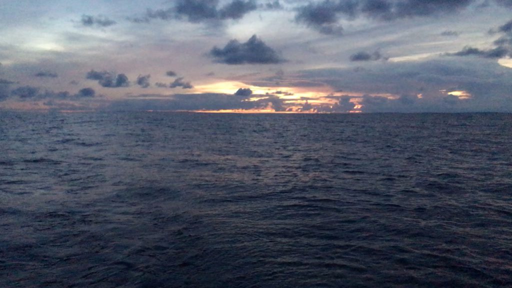 Закат в Индийском океане